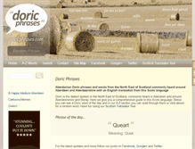 Tablet Screenshot of doricphrases.com